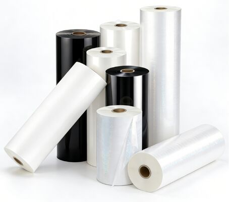 95-105 ميكرون سمك غليتر ليمينيشن فيلم مع المزيلات المزدوجة المزدوجة ومقاومة الخدش للتعبئة والتغليف والطباعة