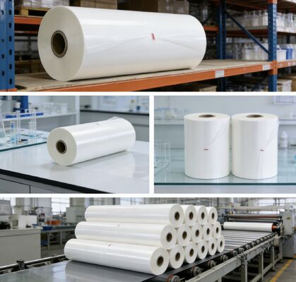 فيلم التصفيف الحراري لـ PET المقاوم للرطوبة مع مقاومة درجة حرارة تصل إلى 130 درجة مئوية ويمكن تخصيص طوله لكل لفة