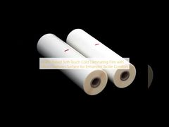 فيلم تغليف على البارد ناعم الملمس يعتمد على مادة BOPP مع سطح ذو ملمس دقيق لراحة لمس محسنة