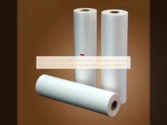 فيلم تغليف على البارد ناعم الملمس من مادة BOPP مع طلاء ذو ملمس دقيق لتعزيز الراحة اللمسية