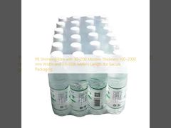 فيلم انكماش PE بسماكة 30-200 ميكرون وعرض 100-2000 ملم وطول 30-1000 متر للتغليف الآمن