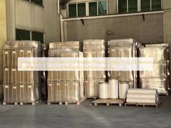 تشطيب سطح لامع فيلم تغليف لامع سمك 17 إلى 50 ميكرون مناسب للملصقات والتعبئة والتغليف طلاء السطح