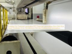 مناسب لآلة التغليف الحراري فيلم تغليف حراري PET طبقة غراء EVA بسمك 11 إلى 250 ميكرون فيلم للتغليف الاحترافي